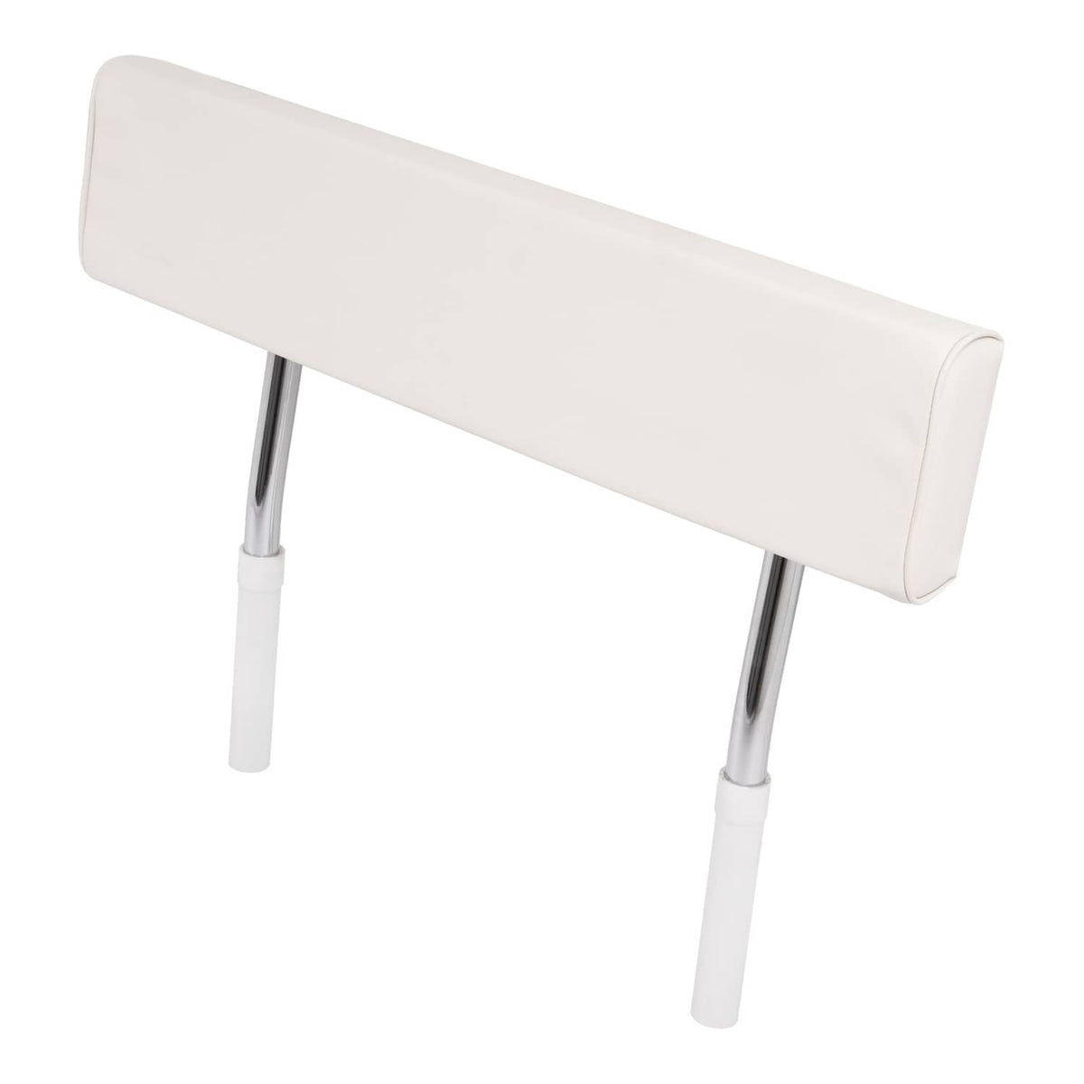Bethesda Industrial For Universal Boat Seat Backrest W/Folding Arms Leaning Post White + Silvery