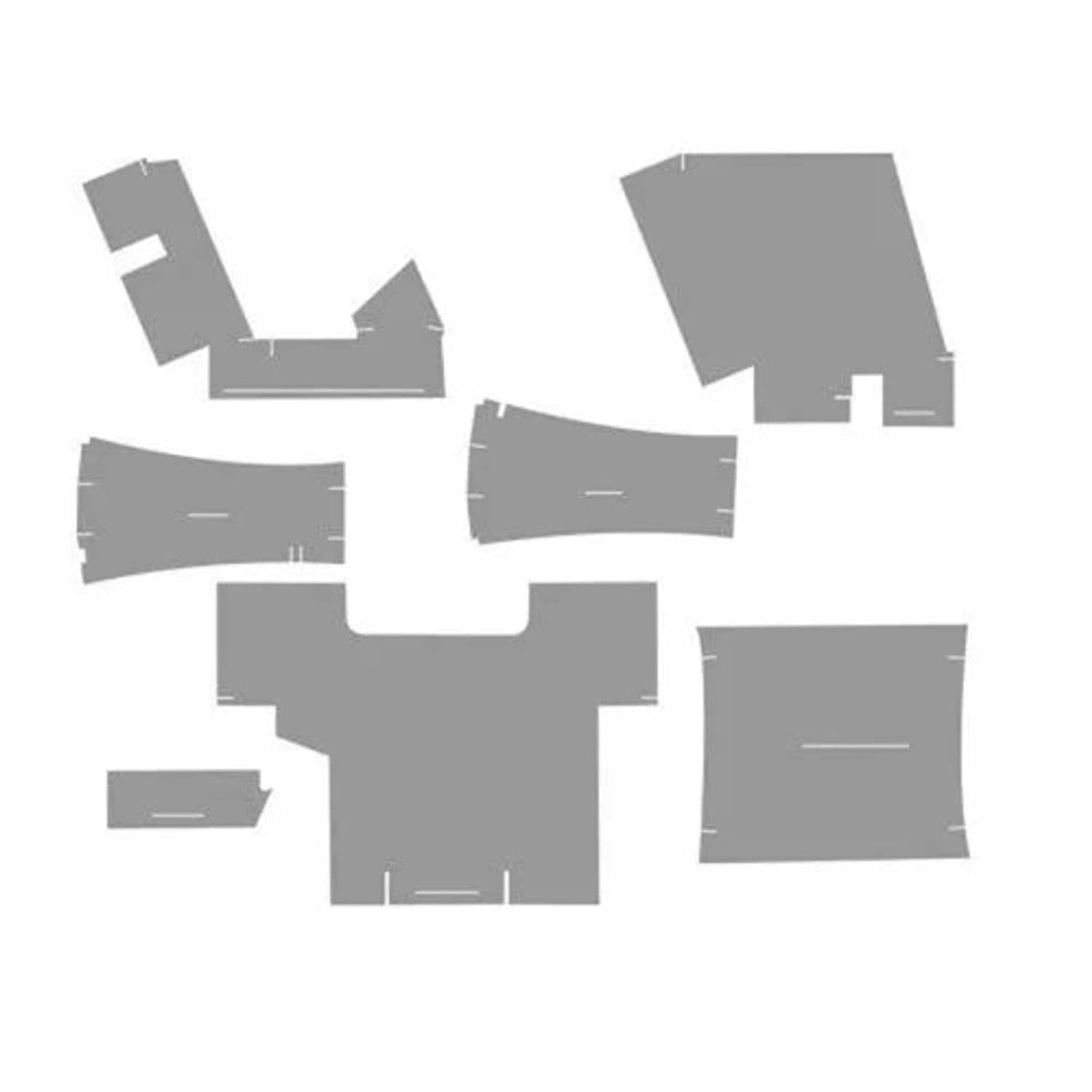 Bethesda Industrial Cab Foam Kit with Headliner - Berkshire Gray fits Case fits Case IH 3394 3594