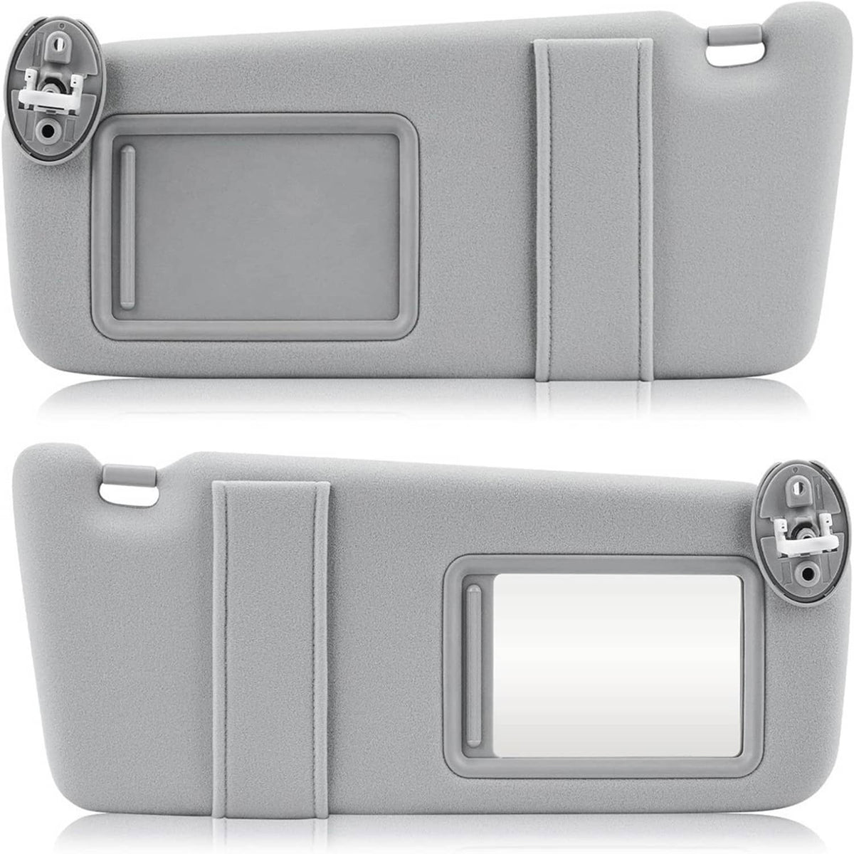 Bethesda Industrial Left and Right Gray Sun Visor Pair With Cover Trims for Toyota Venza 2009-2016