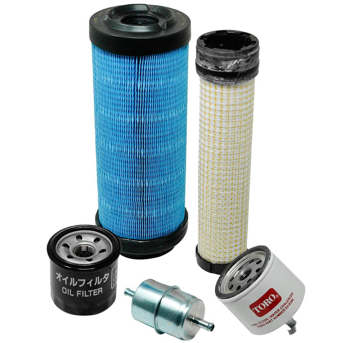 Bethesda Industrial Genuine OEM Toro 147-6854 Filter Kit for 250 HR TX 1000 Turbo Dingo