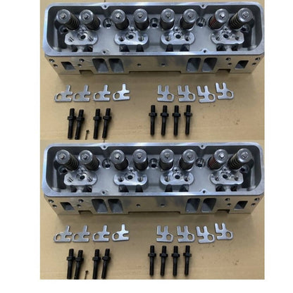 Bethesda Industrial 2x Aluminum Cylinder Heads Fit For SBC Chevy 350 190cc 64cc 2.02/1.60 Angle New