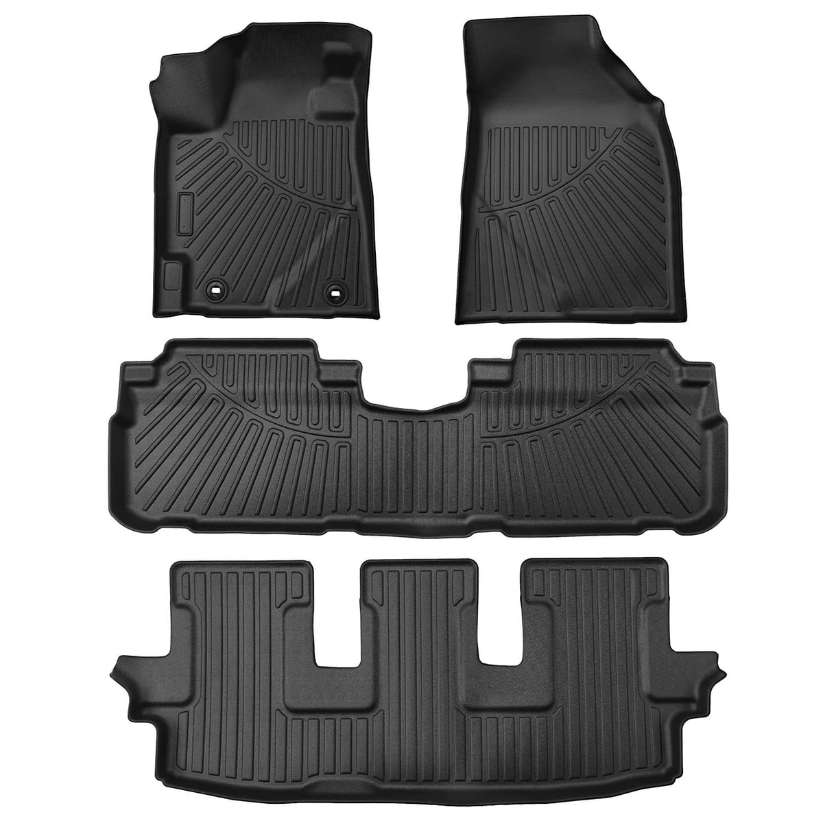 Bethesda Industrial Floor Mats for Toyota Highlander 2008-2013 1st & 2nd & 3rd Row Floor Liners New
