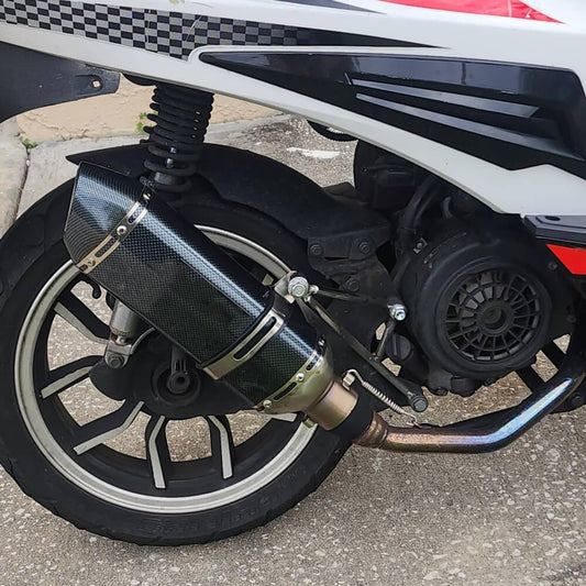 Bethesda Industrial 38mm-51mm Motorcycle Universal ATV Exhaust Muffler Tail Pipe &DB Killer Silencer