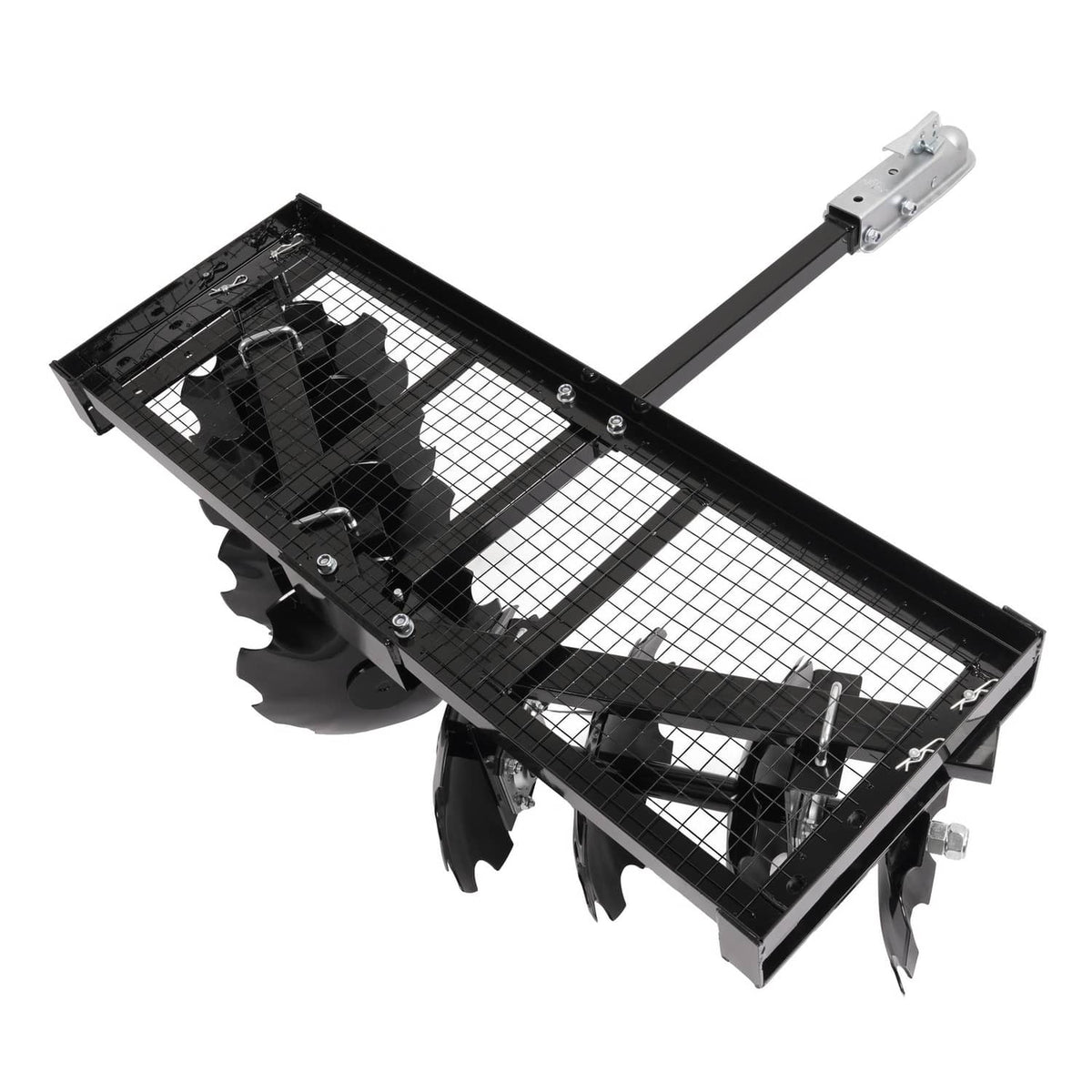 Bethesda Industrial Tow-Behind Notched Disc Harrow 4FT For ATV UTV Trailer Tilling W/ A 2" Towball