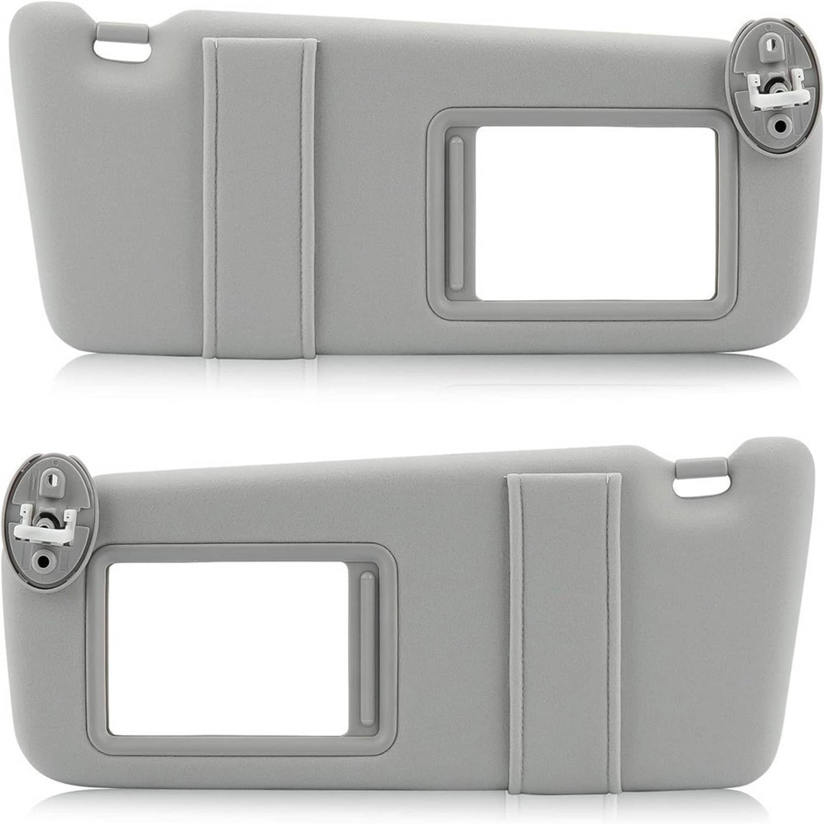 Bethesda Industrial Left and Right Gray Sun Visor Pair With Cover Trims for Toyota Venza 2009-2016