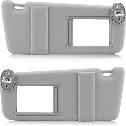 Bethesda Industrial Left and Right Gray Sun Visor Pair With Cover Trims for Toyota Venza 2009-2016