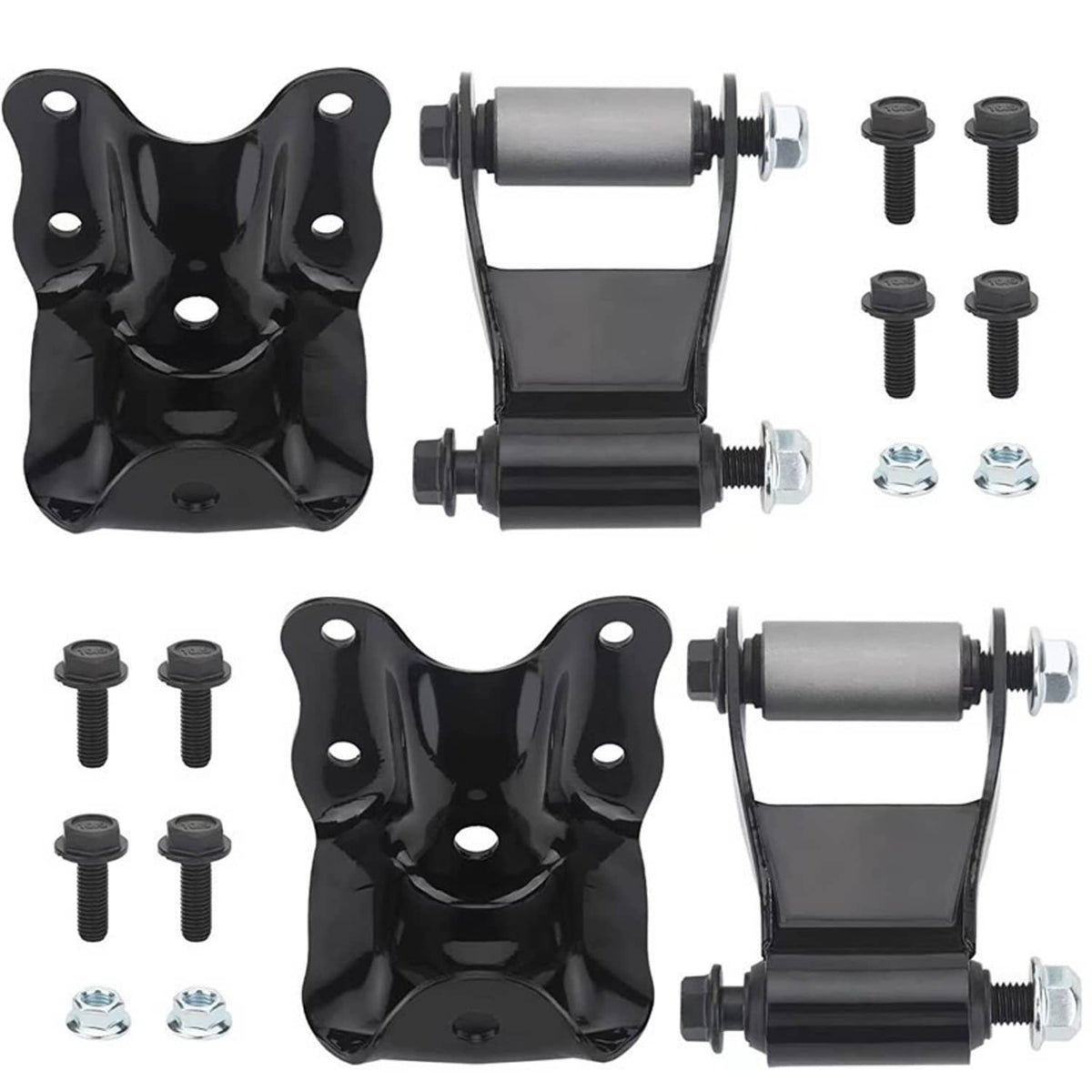 Bethesda Industrial 2x Rear Leaf Spring Rear Hanger Bracket and Shackle Kit for Ford Ranger Mazda