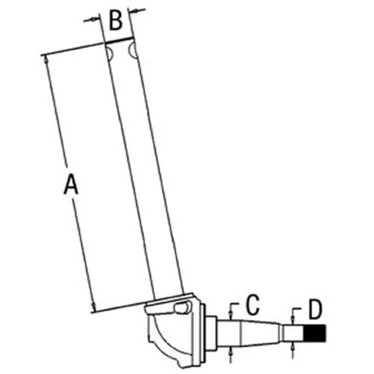 Bethesda Industrial Spindle - Right Hand fits Ford 2600 3600 4100 D4NN3105B