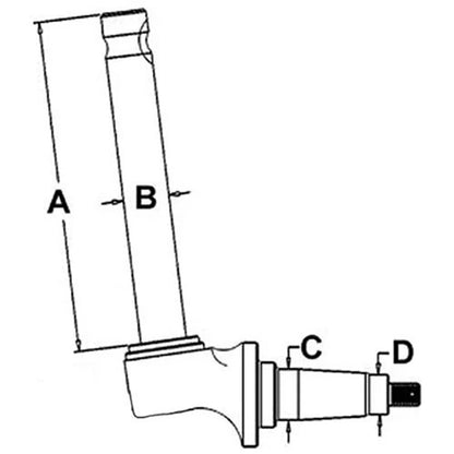 Bethesda Industrial Spindle - Right Hand/Left Hand fits International 3121270H91