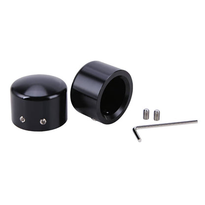 Bethesda Industrial Black Front Axle Cap Nut Covers Fit for Harley Touring Street Road Glide King