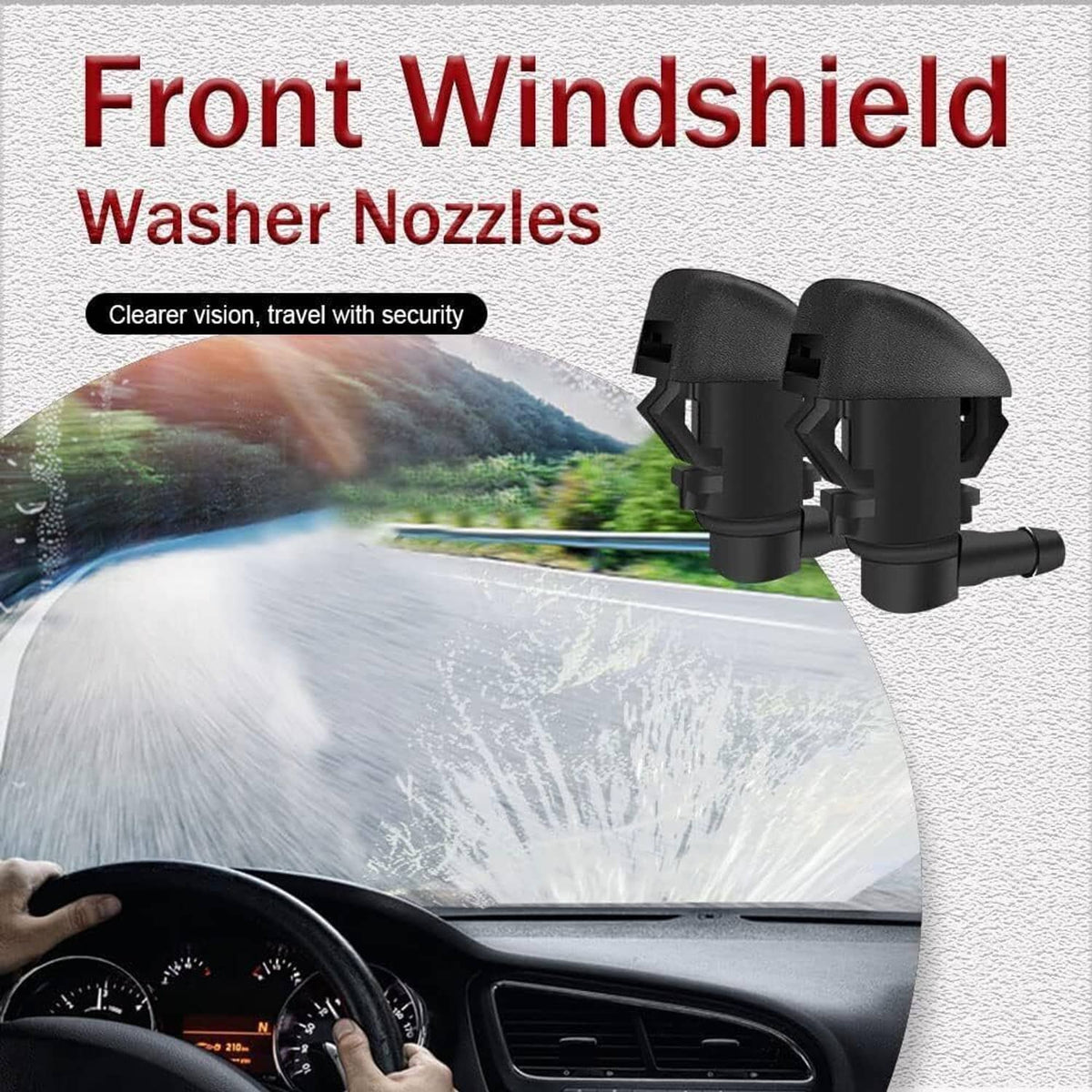 Bethesda Industrial Windshield Hood Nozzle Wiper Spray Kit For Honda Pilot 2009-2015 76810-SZA-A01ZA