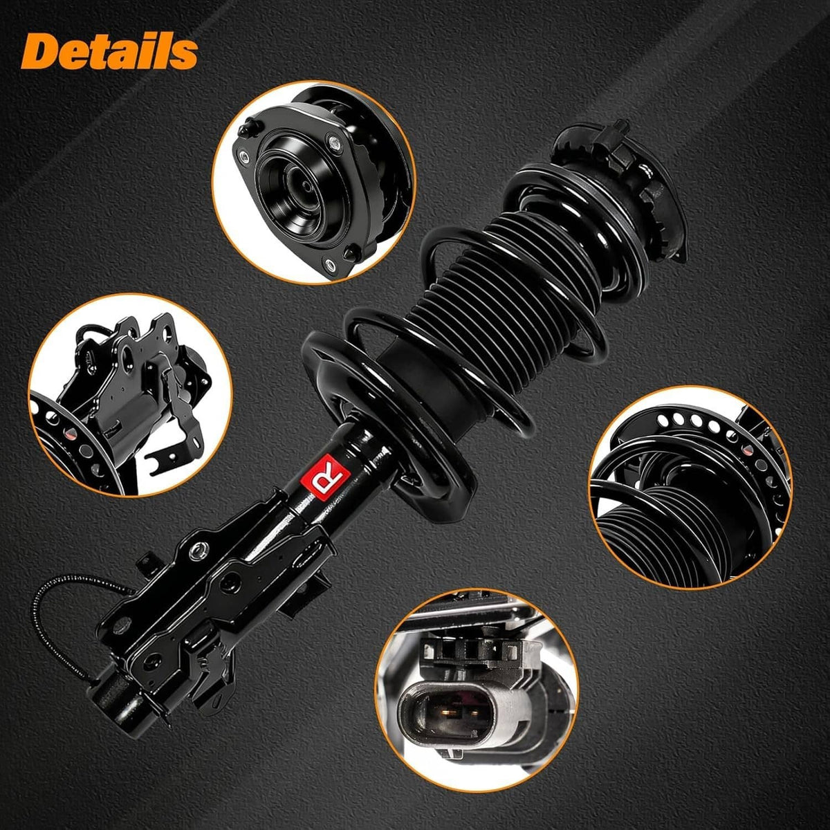 Bethesda Industrial Pair Front Struts Assys w/Electronic For 2016-2024 Chevrolet Camaro 85649816