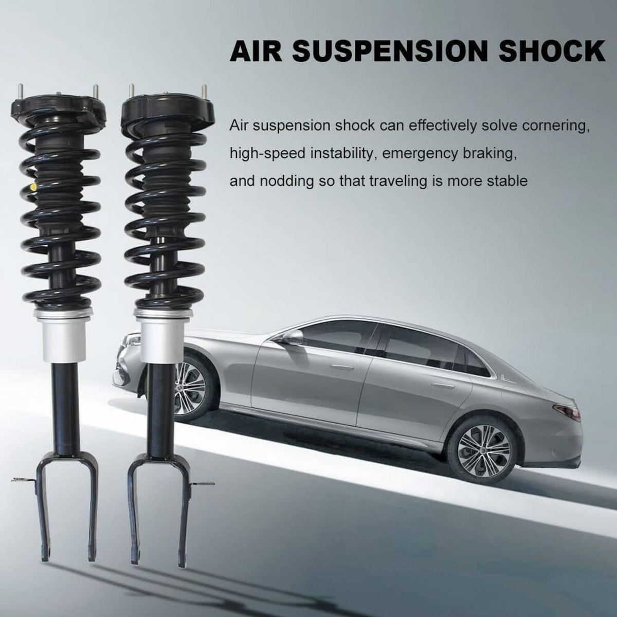 Bethesda Industrial 2Pcs Front Shock Strut Assys For 2006-2009 Mercedes-Benz E350 4Matic Sedan Wagon