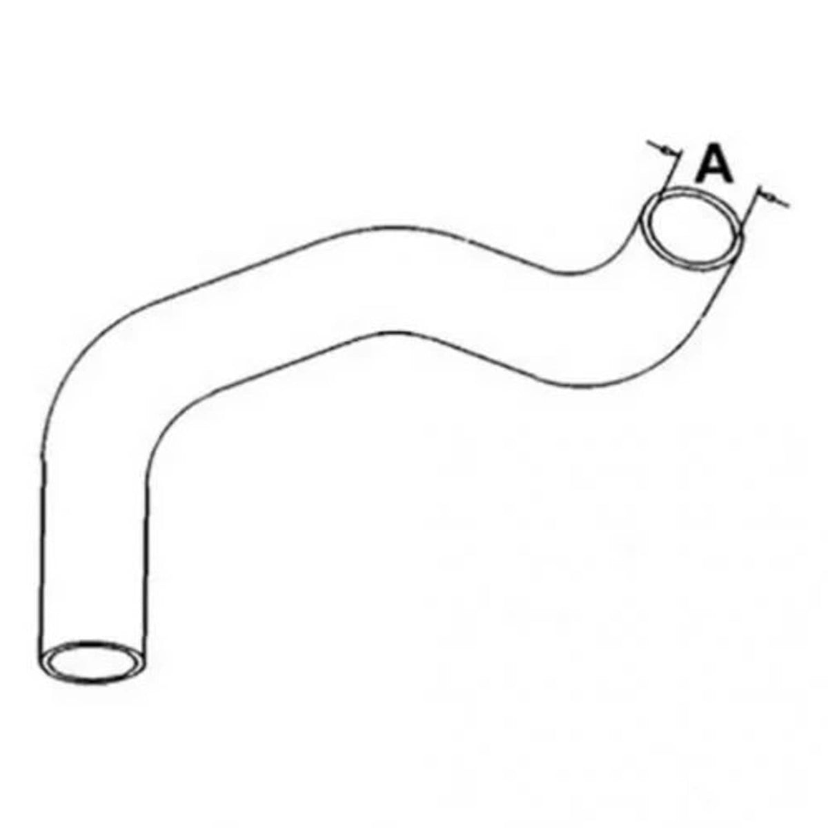 Bethesda Industrial Lower Radiator Hose fits John Deere 4320 4350 4620 R46453