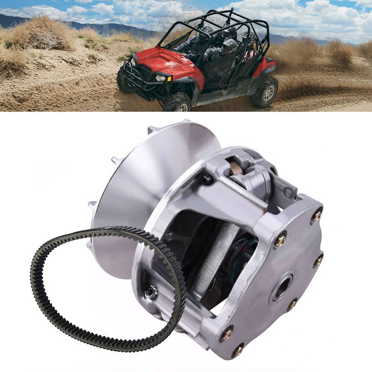 Bethesda Industrial For Polaris RZR 800 EFI S Ranger 2014-2010 Primary Drive Clutch and Belt 1322996