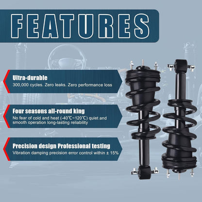 Bethesda Industrial 4Pcs Front Rear Shock Struts w/Magneride For 2007-2014 Cadillac Chevrolet GMC