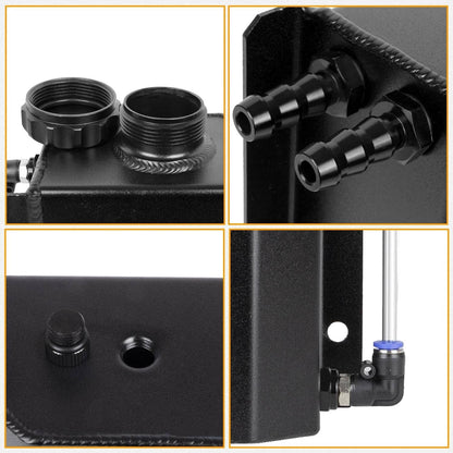 Bethesda Industrial Black 2L Radiator Coolant Overflow Water Bottle Expansion Reservoir Tank +Cap