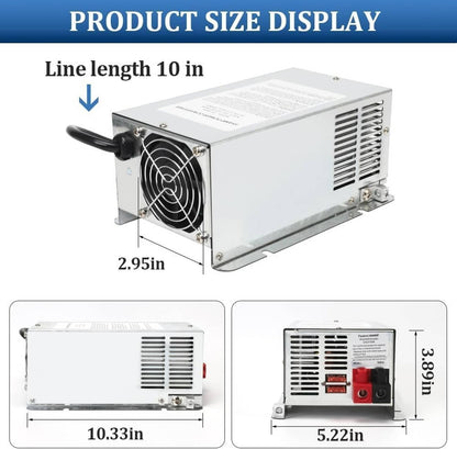Bethesda Industrial WF-9855 RV Converter 55 Amp Deck Power Converter Charger RV Trailer Camper 12V