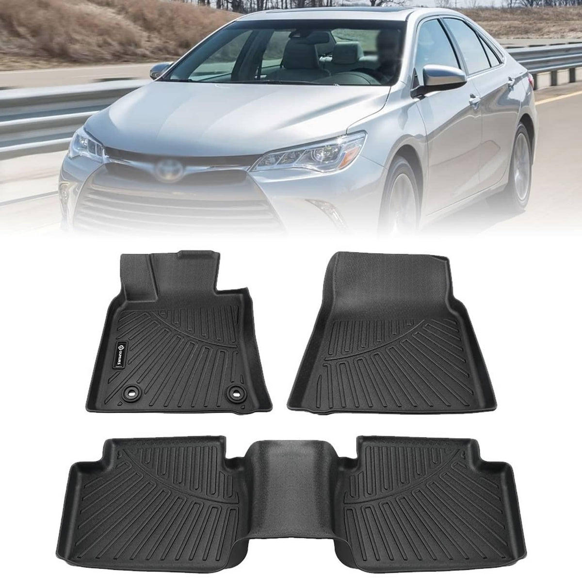 Bethesda Industrial TPE Floor Mats Liner For 2018 2019 2020 2021 2022 203 2024 2024 Toyota Camry FWD