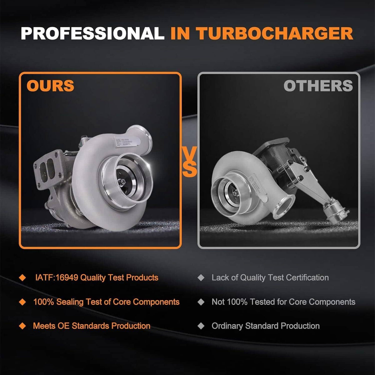 Bethesda Industrial Diesel Turbo Turbocharger HX35W for Dodge Ram 2500 3500 5.9L T3 6BTAA 3539373