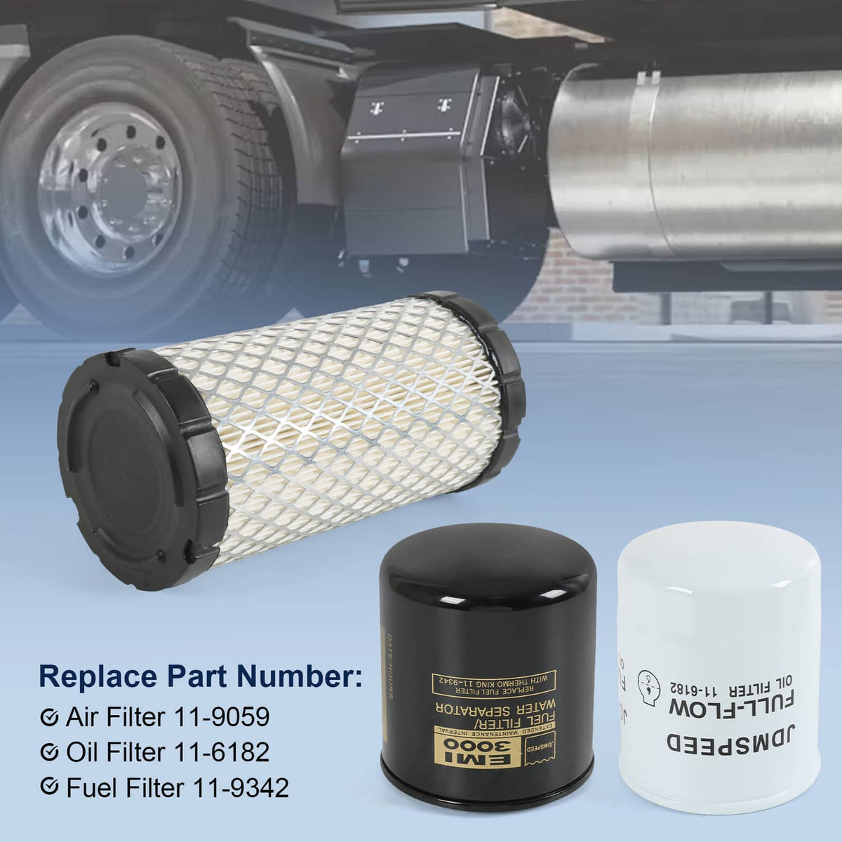 Bethesda Industrial 11-6182 11-9059 11-9342 Oil Change Set For Thermo King Tripac APU or Evolution