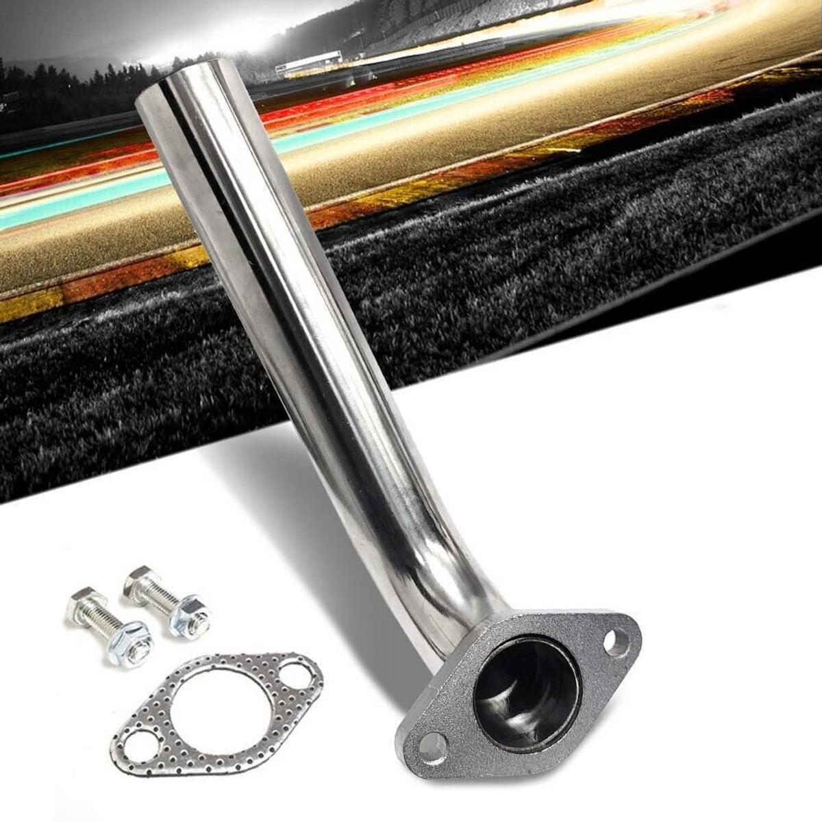 Bethesda Industrial Wastegate SS Dump Tube 2-Bolt For 38MM 35MM Pipe Actuator Turbo Dump Silver