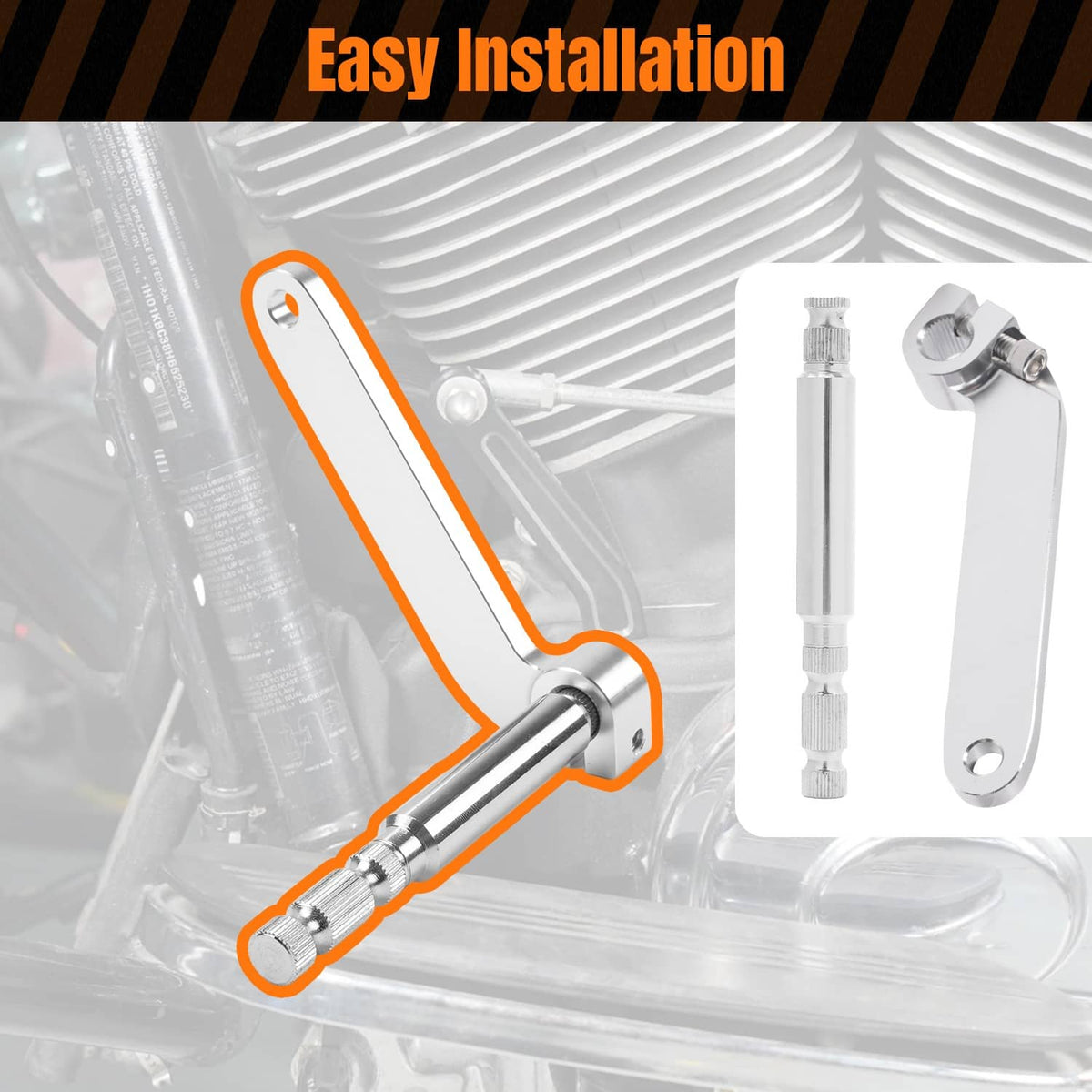 Bethesda Industrial Shifter Rod Lever & Shaft Fit For Harley Touring Road King Electra Glide 1984-16
