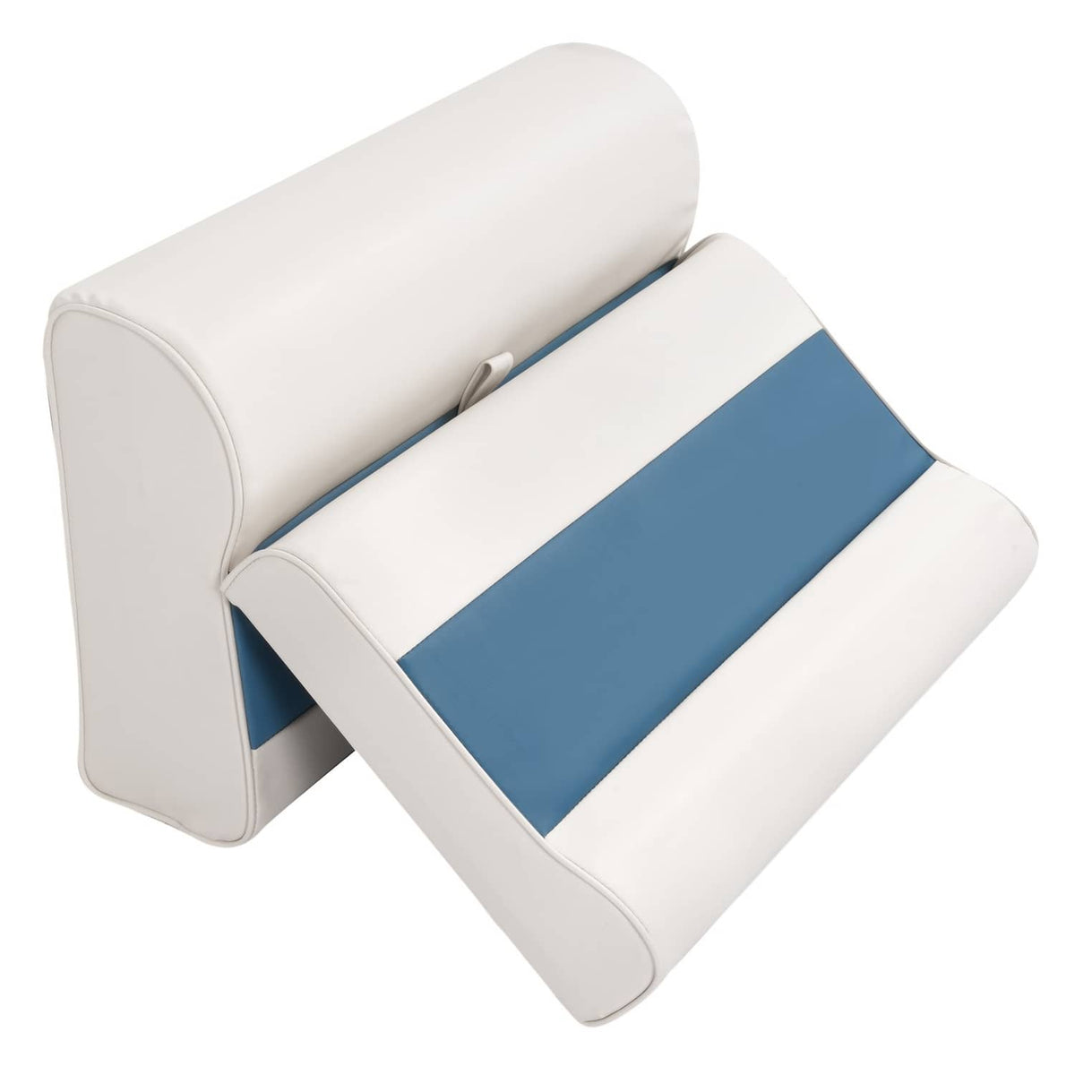 Bethesda Industrial #8WD95-1B-204 28" Pontoon Bench Seat Cushion Set Navy/White/Blue