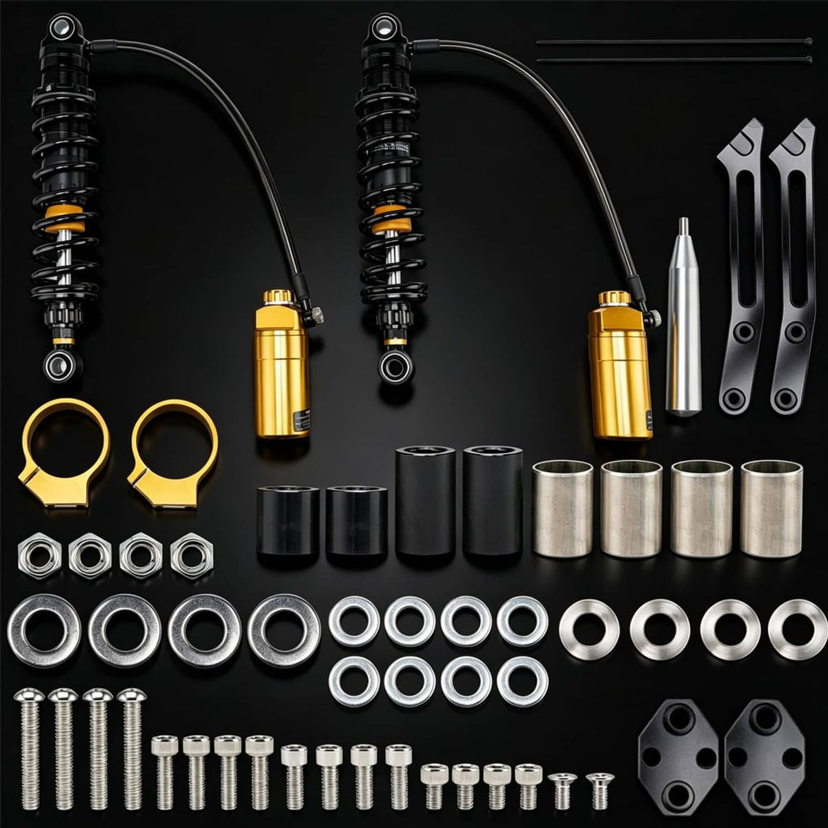 Bethesda Industrial Remote Reservoir Rear Suspensions Shock For Harley Electra Glide FLHT 2019-2022