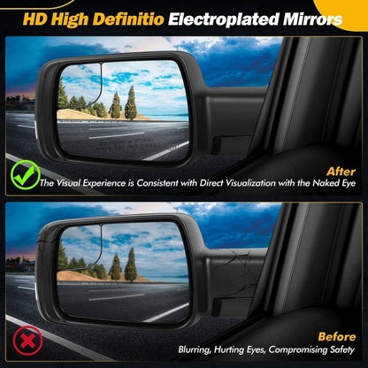 Bethesda Industrial Left Driver Side Mirror Heated Power Folding For 2019-2024 Ram 1500 68462769AB