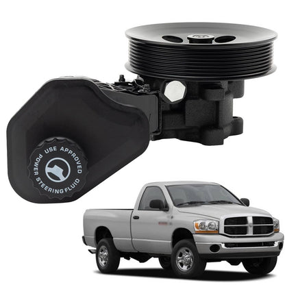 Bethesda Industrial New Power Steering Pump w/ Reservoir & Pulley for 2003-2007 Dodge Ram 2500 3500