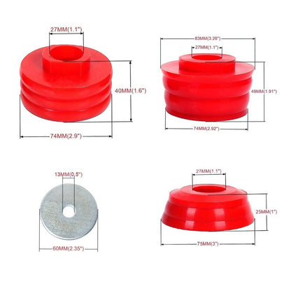 Bethesda Industrial Body Cab Mount Bushings Kit for 1999-2007 Ford F250 F350 Super Duty KF04058BK
