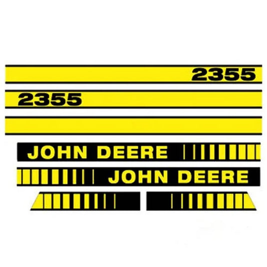 Bethesda Industrial Tractor Decal Set Hood 2355 Yellow fits John Deere 2355 JD408
