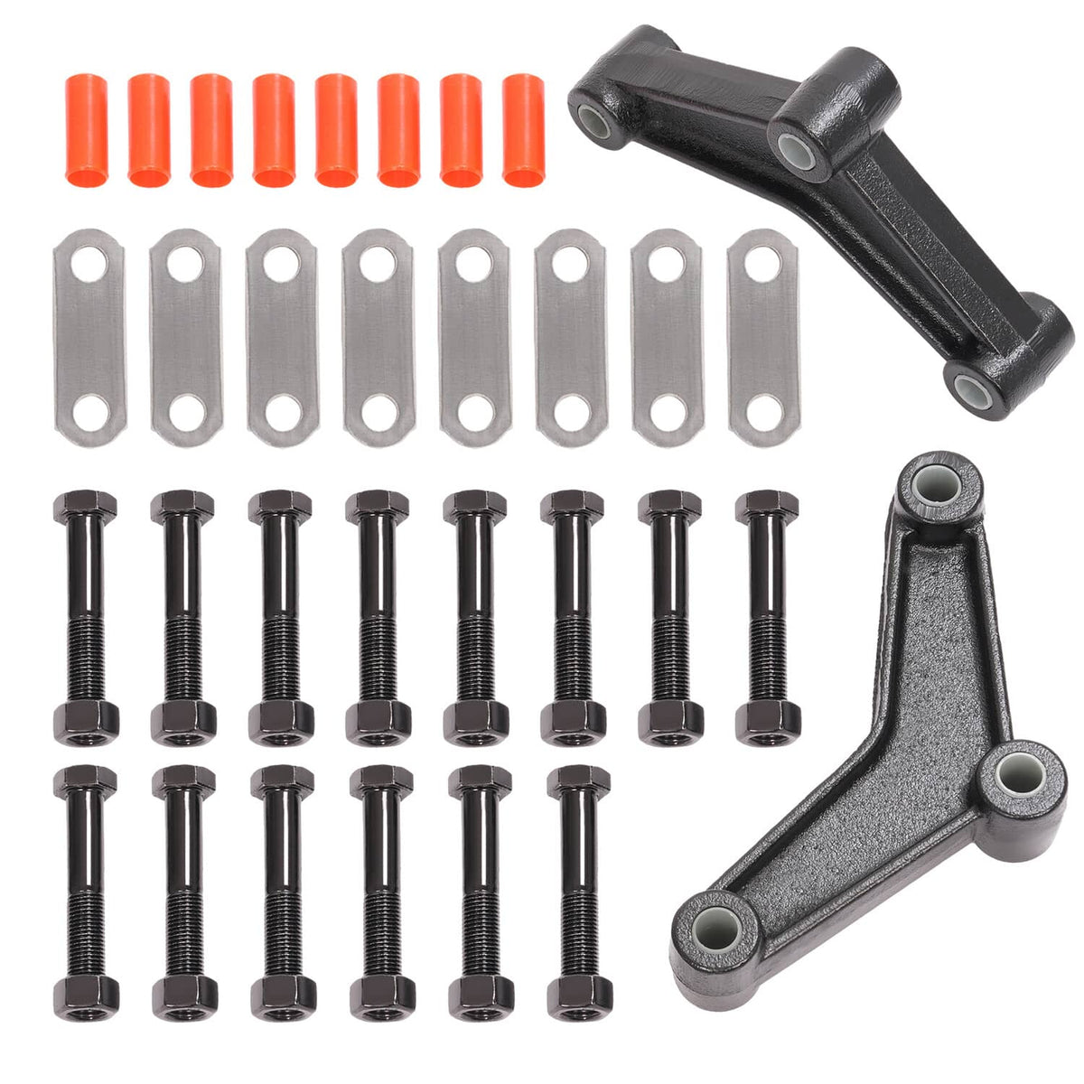 Bethesda Industrial Springs Tandem For 1 3/4" wide Leaf Springs Trailer Axle Suspension Shackle Kit