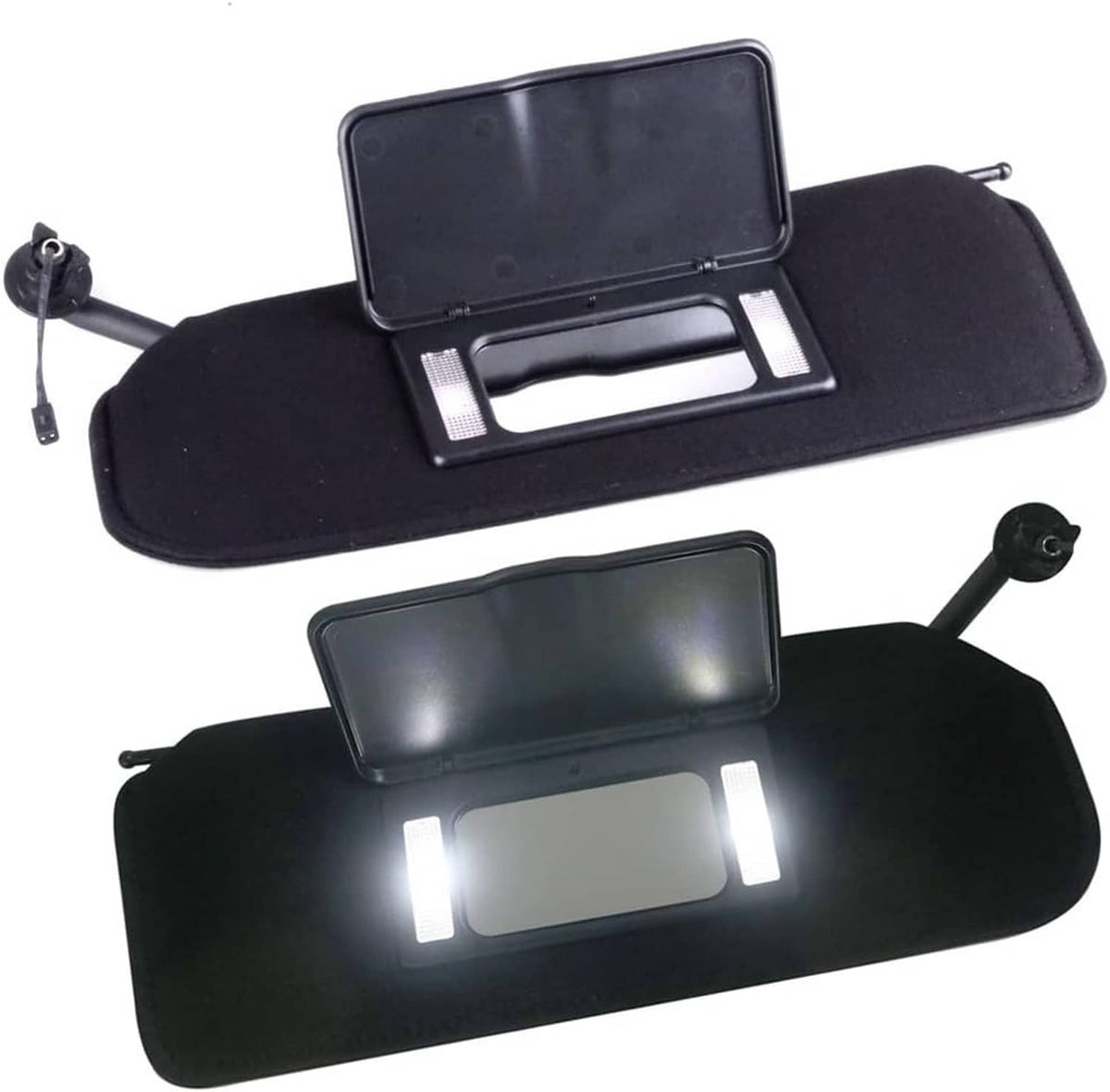 Bethesda Industrial New Updated Sun Visors Sun Shades W/Bright LED Light Set For 1997-04 Corvette C5