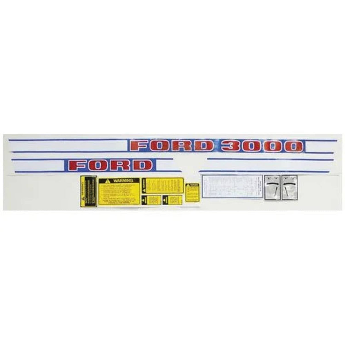 Bethesda Industrial Decal Set 3000 Gas 1968-75 Vinyl fits Ford 3000
