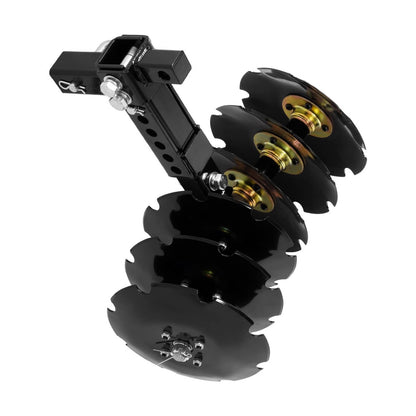 Bethesda Industrial 20" Notched Disc Harrow Plow Attachment for ATV UTV W/ 6 X Concave 2" Receiver