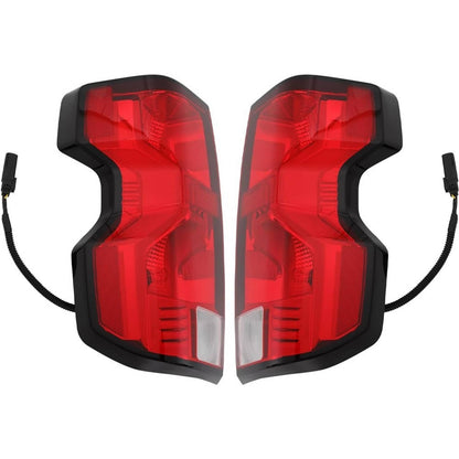 Bethesda Industrial Driver & Passenger Side Halogen Tail Lights w/ Bulb For 2023 2024 Chevy Colorado