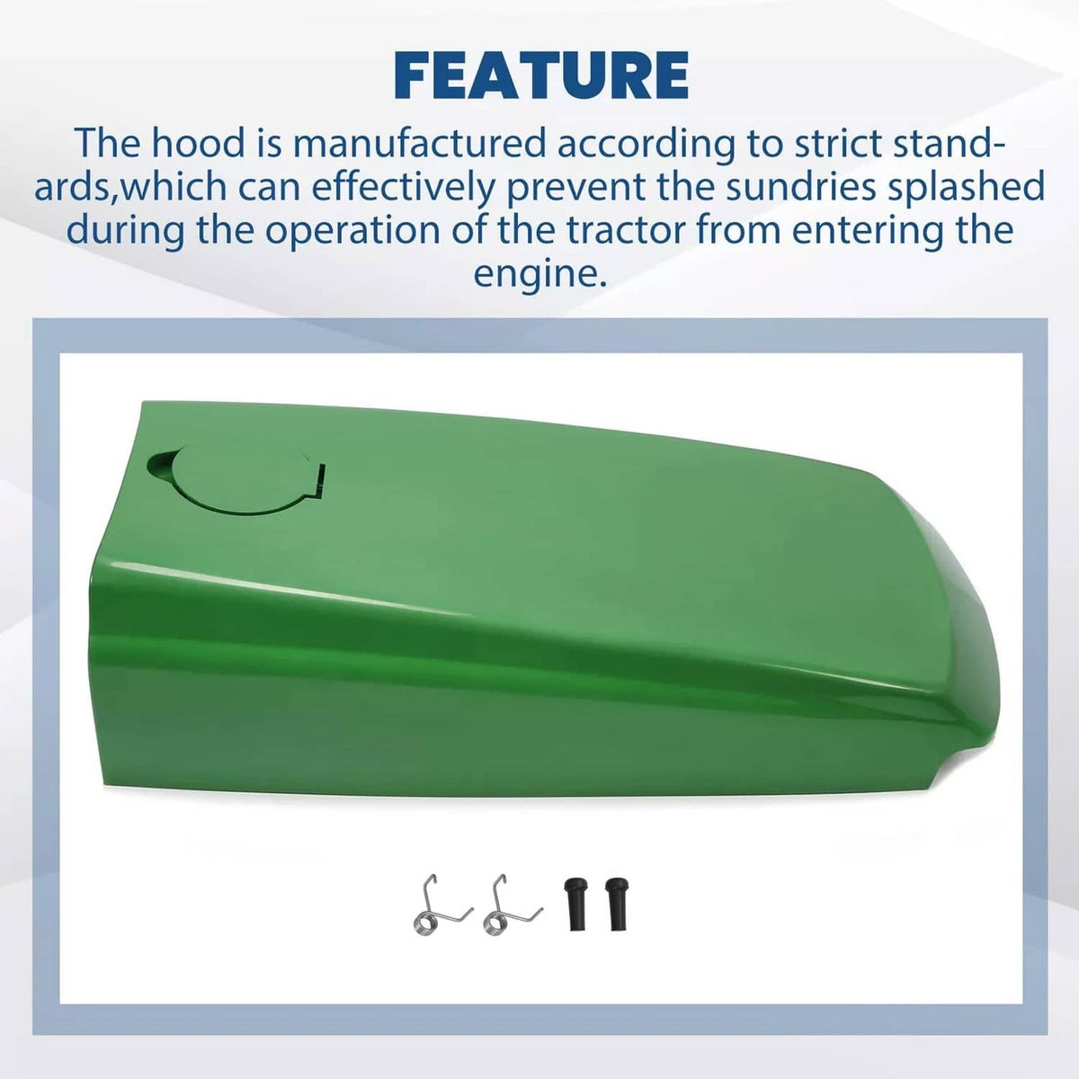 Bethesda Industrial Tractor Upper Hood with Fuel Door For John Deere 4500 4510 4600 4610 4700