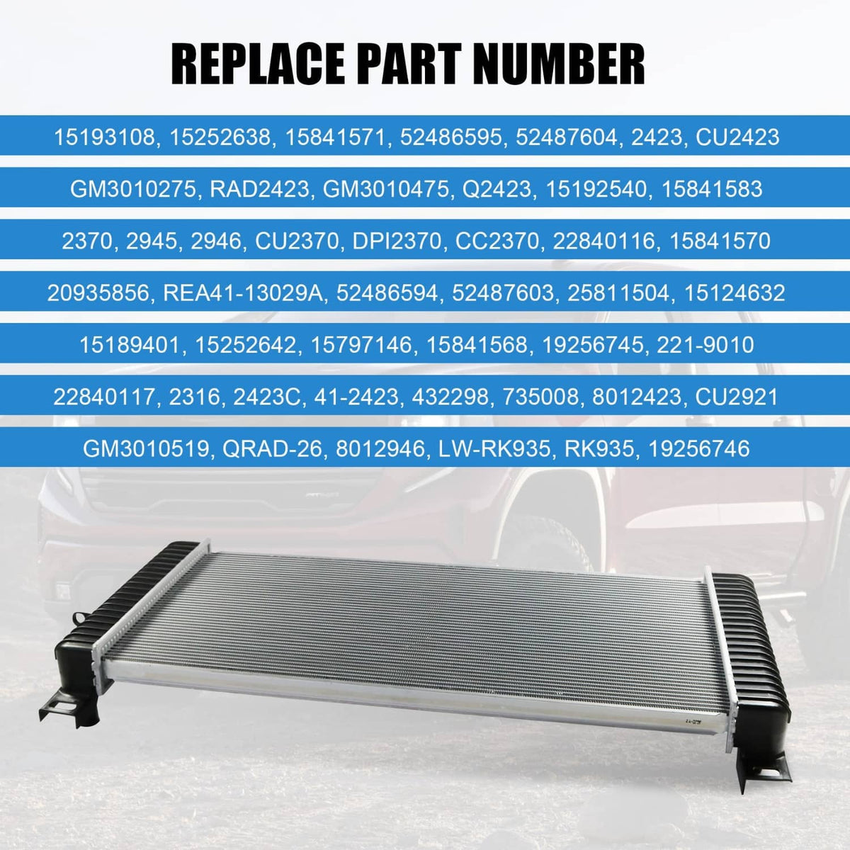 Bethesda Industrial 34 Inch Core Radiator For Chevy Silverado Suburban Cadillac Avalanche Escalade
