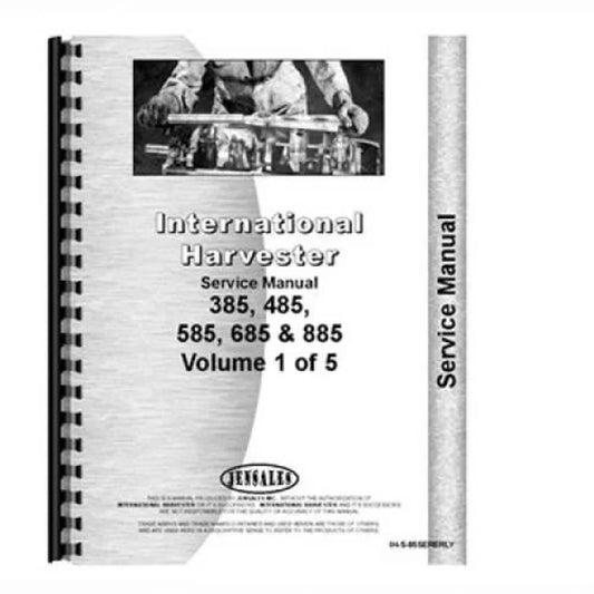 Bethesda Industrial Service Manual fits International 485 585 685 885 fits Case IH 485 585 685 885
