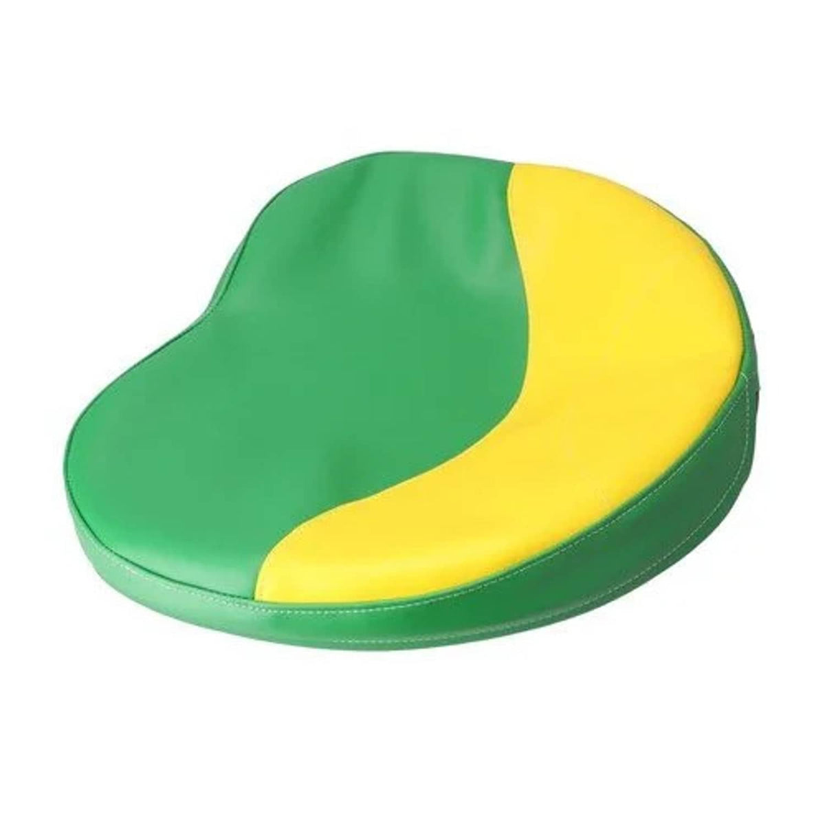 Bethesda Industrial Tie-on Pan Seat Cover Yellow and Green