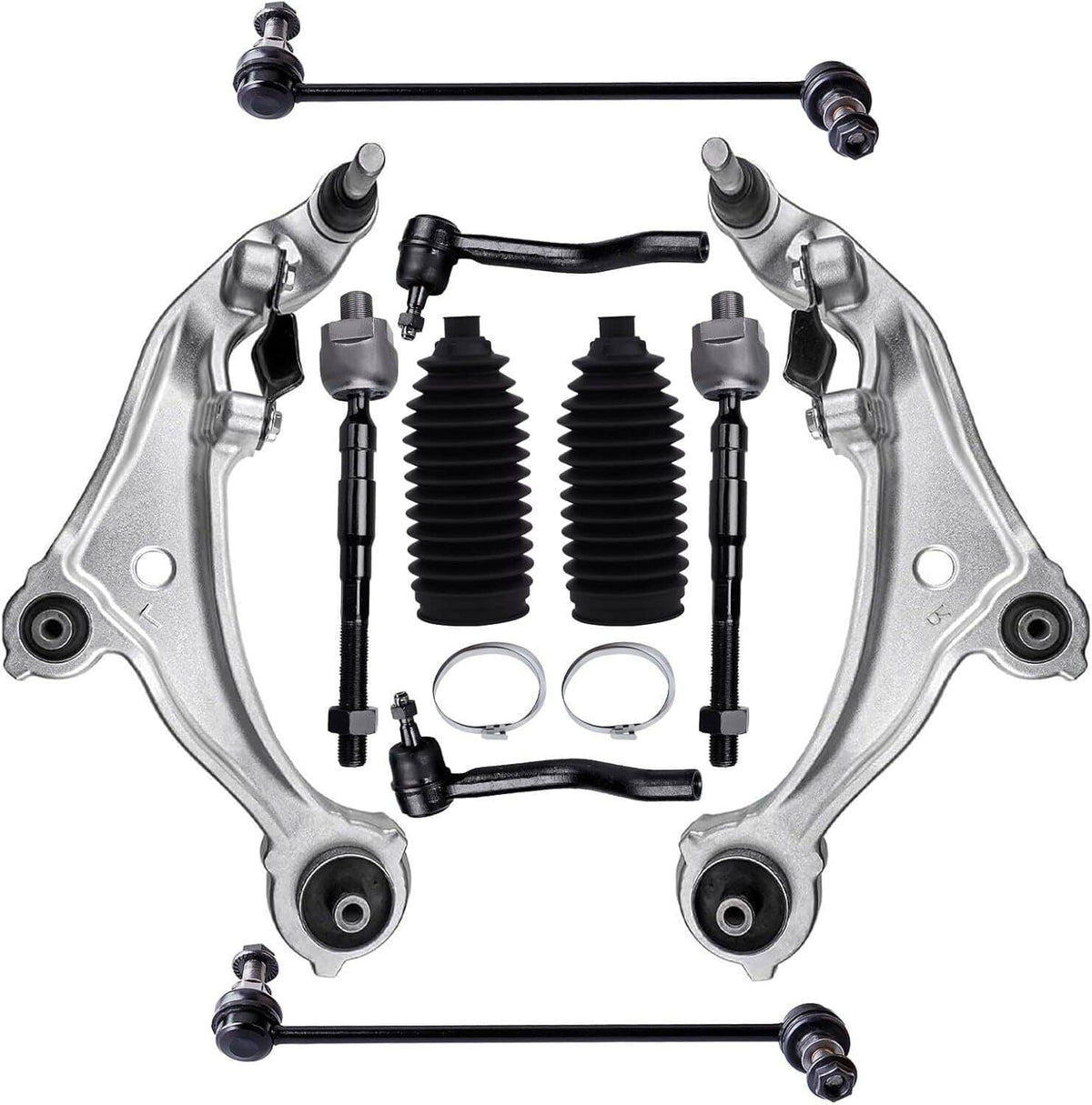 Bethesda Industrial For 2007-2013 Nissan Altima Front Lower Control Arm Ball Joints Tie Rod Sway Bar