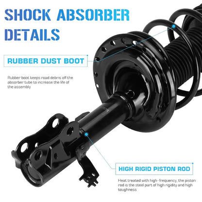Bethesda Industrial 2Pcs Front Complete Struts Shocks Absorbers For 2012-2017 Toyota Camry SE XSE