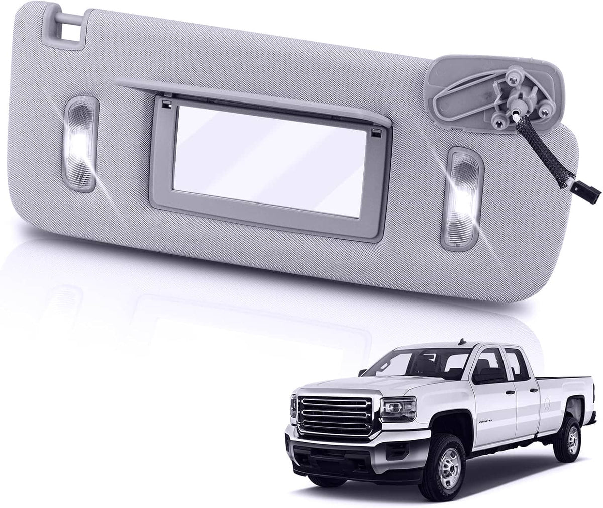 Bethesda Industrial Right Side Sunvisor 23459646 For 2015-2019 Chevrolet Silverado 1500 2500 3500