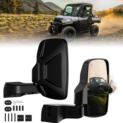 Bethesda Industrial Pair UTV Side View Mirrors Door Mounted for Polaris Ranger 1000 Crew XP SP 570