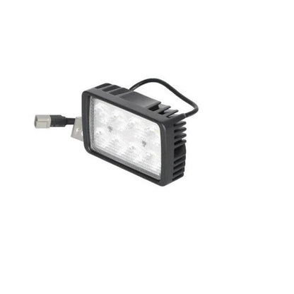 Bethesda Industrial LED Work Light 40W Rectangular Swivel Side Post Mount Flood Beam