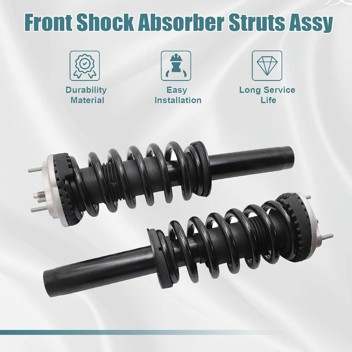 Bethesda Industrial Pair Front Shock Absorber Struts Assys For Maserati Ghibli M157 AWD 670008897