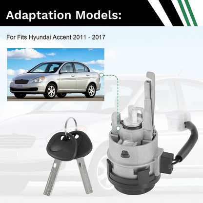 Bethesda Industrial For Hyundai Accent 1.6L 2012-2017 Ignition Lock Cylinder with 2 Keys 81900-1RJ00
