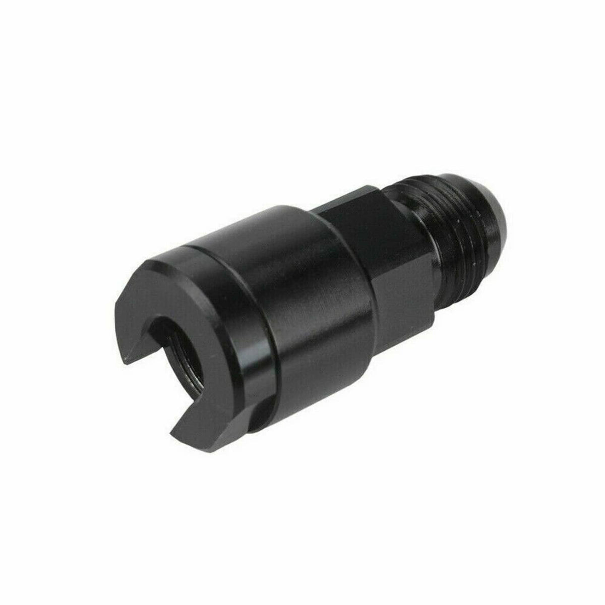 Bethesda Industrial Black 8 AN Fuel Adapter Fitting to 3/8 GM Quick Connect LS W/ Thread Female